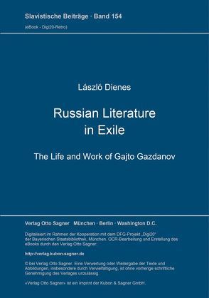 Russian Literature in Exile von Dienes,  László