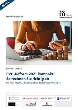 RVG-Reform 2021 kompakt: So rechnen Sie richtig ab