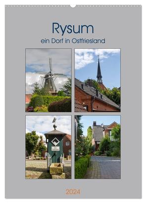 Rysum, ein Dorf in Ostfriesland (Wandkalender 2024 DIN A2 hoch), CALVENDO Monatskalender von Poetsch,  Rolf