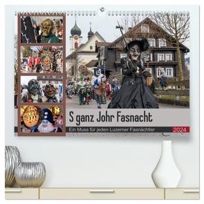 S ganz Johr Fasnacht (hochwertiger Premium Wandkalender 2024 DIN A2 quer), Kunstdruck in Hochglanz von W. Saul,  Norbert