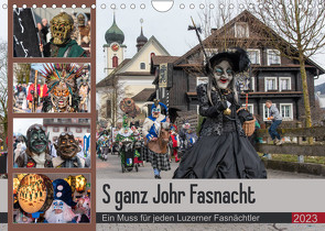 S ganz Johr FasnachtCH-Version (Wandkalender 2023 DIN A4 quer) von W. Saul,  Norbert