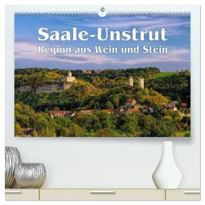 Saale-Unstrut – Region aus Wein und Stein (hochwertiger Premium Wandkalender 2024 DIN A2 quer), Kunstdruck in Hochglanz von LianeM,  LianeM