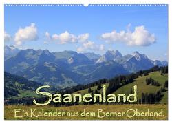 Saanenland. Ein Kalender aus dem Berner Oberland (Wandkalender 2024 DIN A2 quer), CALVENDO Monatskalender von FotografieKontor,  Utes