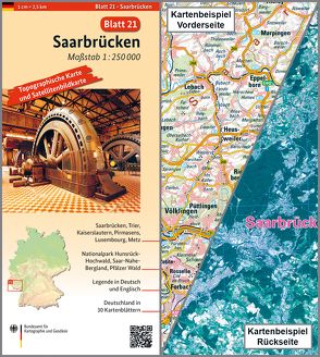 Saarbrücken von BKG - Bundesamt für Kartographie und Geodäsie