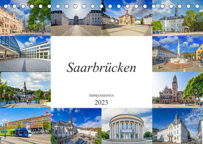 Saarbrücken Impressionen (Tischkalender 2023 DIN A5 quer) von Meutzner,  Dirk