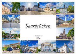 Saarbrücken Impressionen (Wandkalender 2024 DIN A2 quer), CALVENDO Monatskalender von Meutzner,  Dirk