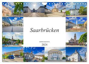 Saarbrücken Impressionen (Wandkalender 2024 DIN A4 quer), CALVENDO Monatskalender von Meutzner,  Dirk