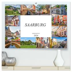 Saarburg Impressionen (hochwertiger Premium Wandkalender 2024 DIN A2 quer), Kunstdruck in Hochglanz von Meutzner,  Dirk