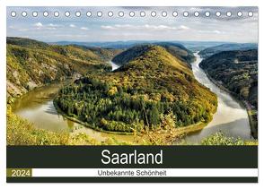 Saarland – unbekannte Schönheit (Tischkalender 2024 DIN A5 quer), CALVENDO Monatskalender von Becker,  Thomas