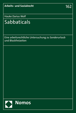 Sabbaticals von Wolf,  Hauke Darius