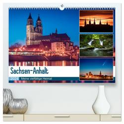 Sachsen-Anhalt – Meine vielfältige Heimat (hochwertiger Premium Wandkalender 2024 DIN A2 quer), Kunstdruck in Hochglanz von Wasilewski,  Martin