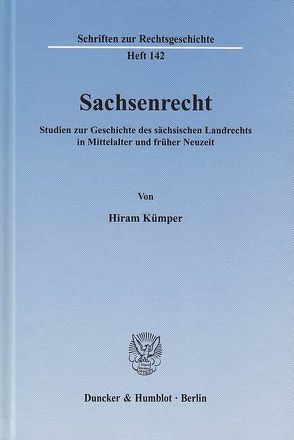Sachsenrecht. von Kümper,  Hiram