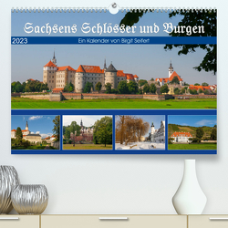 Sachsens Schlösser und Burgen (Premium, hochwertiger DIN A2 Wandkalender 2023, Kunstdruck in Hochglanz) von Harriette Seifert,  Birgit