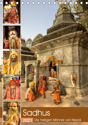 Sadhus – Die heiligen Männer von Nepal (Tischkalender 2021 DIN A5 hoch) von Wenske,  Steffen