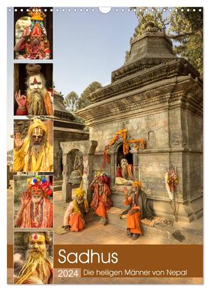Sadhus – Die heiligen Männer von Nepal (Wandkalender 2024 DIN A3 hoch), CALVENDO Monatskalender von Wenske,  Steffen