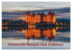 Sächsische Burgen und Schlösser (Tischkalender 2024 DIN A5 quer), CALVENDO Monatskalender von Kirsch,  Gunter