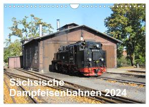 Sächsische Dampfeisenbahnen 2024 (Wandkalender 2024 DIN A4 quer), CALVENDO Monatskalender von Pfetzing,  Markus