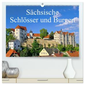 Sächsische Schlösser und Burgen (hochwertiger Premium Wandkalender 2024 DIN A2 quer), Kunstdruck in Hochglanz von LianeM,  LianeM