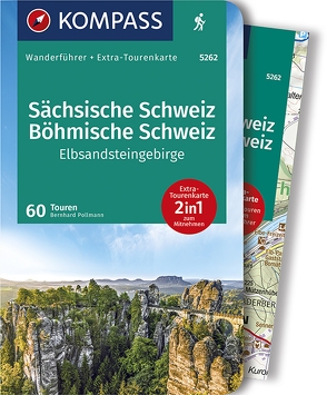 KOMPASS Wanderführer Sächsische Schweiz, Böhmische Schweiz, Elbsandsteingebirge von Pollmann,  Bernhard