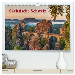 Sächsische Schweiz / CH-Version (hochwertiger Premium Wandkalender 2024 DIN A2 quer), Kunstdruck in Hochglanz von Kirsch,  Gunter
