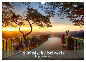 Sächsische Schweiz – Impressionen (Wandkalender 2024 DIN A3 quer), CALVENDO Monatskalender von Meutzner,  Dirk