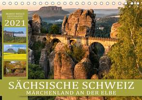 SÄCHSISCHE SCHWEIZ – Märchenland an der Elbe (Tischkalender 2021 DIN A5 quer) von Weigt Photography,  Mario
