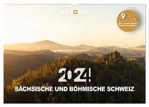 Sächsische und Böhmische Schweiz (Wandkalender 2024 DIN A2 quer), CALVENDO Monatskalender von Bisanz,  Benjamin