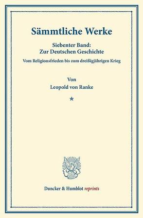 Sämmtliche Werke. von Ranke,  Leopold Von