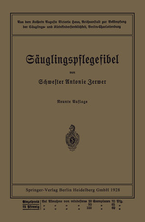 Säuglingspflegefibel von Kühl,  Paul, Langstein,  Leo, Zerwer,  Antonie