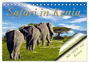 Safari in Kenia (Tischkalender 2024 DIN A5 quer), CALVENDO Monatskalender von Schwerin,  Heinz-Peter