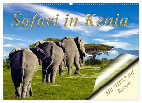 Safari in Kenia (Wandkalender 2024 DIN A2 quer), CALVENDO Monatskalender von Schwerin,  Heinz-Peter