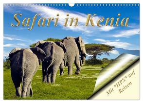 Safari in Kenia (Wandkalender 2024 DIN A3 quer), CALVENDO Monatskalender von Schwerin,  Heinz-Peter