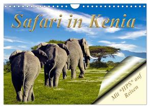 Safari in Kenia (Wandkalender 2024 DIN A4 quer), CALVENDO Monatskalender von Schwerin,  Heinz-Peter