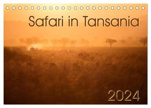 Safari in Tansania (Tischkalender 2024 DIN A5 quer), CALVENDO Monatskalender von Gerd-Uwe Neukamp,  Dr.