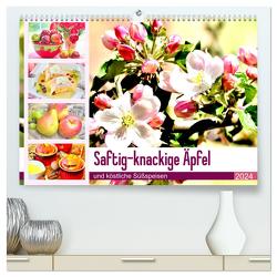 Saftig-knackige Äpfel und köstliche Süßspeisen (hochwertiger Premium Wandkalender 2024 DIN A2 quer), Kunstdruck in Hochglanz von Hurley,  Rose