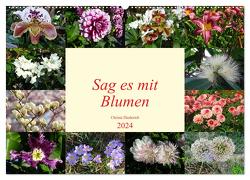 Sag es mit Blumen (Wandkalender 2024 DIN A2 quer), CALVENDO Monatskalender von Diederich,  Christa