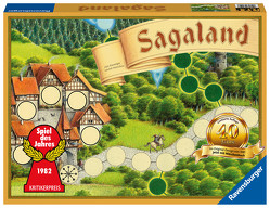 Ravensburger 27040 – Sagaland Retro-Ausgabe – Gesellschaftsspiel für Kinder und Erwachsene, 2-6 Spieler, Klassiker ab 6 Jahren, Spiel des Jahres, die besten Familienspiele