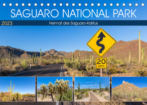 SAGUARO NATIONAL PARK Heimat des Saguaro-Kaktus (Tischkalender 2023 DIN A5 quer) von Viola,  Melanie