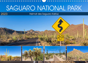 SAGUARO NATIONAL PARK Heimat des Saguaro-Kaktus (Wandkalender 2023 DIN A3 quer) von Viola,  Melanie