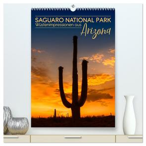 SAGUARO NATIONAL PARK Wüstenimpressionen aus Arizona (hochwertiger Premium Wandkalender 2024 DIN A2 hoch), Kunstdruck in Hochglanz von Viola,  Melanie