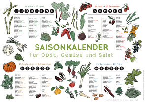 Saisonkalender für Obst, Gemüse und Salat von Henriquez,  Chimène