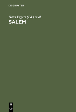 SALEM von Eggers,  Hans, Sonderforschungsbereich Elektronische Sprachforschung Saarbrücken / Projektbereich Germanistik