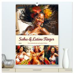 Salsa & Latino Tänzer. Pure Lebensfreude und lockere Hüften (hochwertiger Premium Wandkalender 2024 DIN A2 hoch), Kunstdruck in Hochglanz von Hurley,  Rose