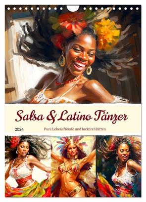 Salsa & Latino Tänzer. Pure Lebensfreude und lockere Hüften (Wandkalender 2024 DIN A4 hoch), CALVENDO Monatskalender von Hurley,  Rose
