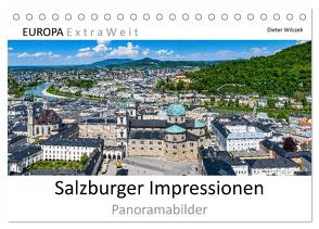 Salzburger Impressionen – Panoramabilder (Tischkalender 2024 DIN A5 quer), CALVENDO Monatskalender von Wilczek,  Dieter