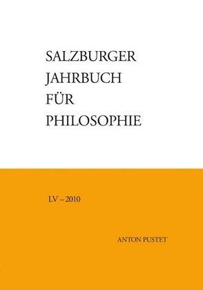 Salzburger Jahrbuch für Philosophie von Bauer,  Emmanuel J., Darge,  Rolf, Schmidinger,  Heinrich