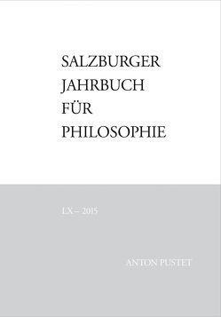Salzburger Jahrbuch für Philosophie von Bauer,  Emmanuel J., Darge,  Rolf, Heinrich,  Schmidinger, Pintaric,  Drago
