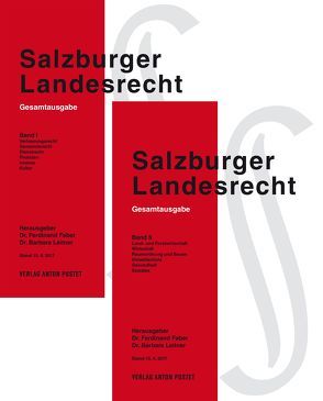 Salzburger Landesrecht 2017 von Faber,  Ferdinand, Leitner,  Barbara