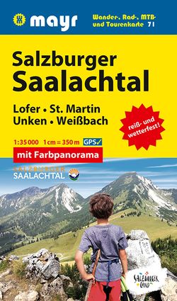 Mayr Wanderkarte Salzburger Saalachtal, Lofer, St. Martin, Unken, Weißbach 1:35.000