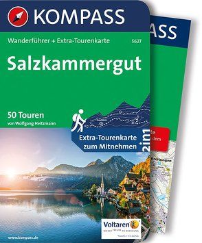 KOMPASS Wanderführer Salzkammergut von Heitzmann,  Wolfgang